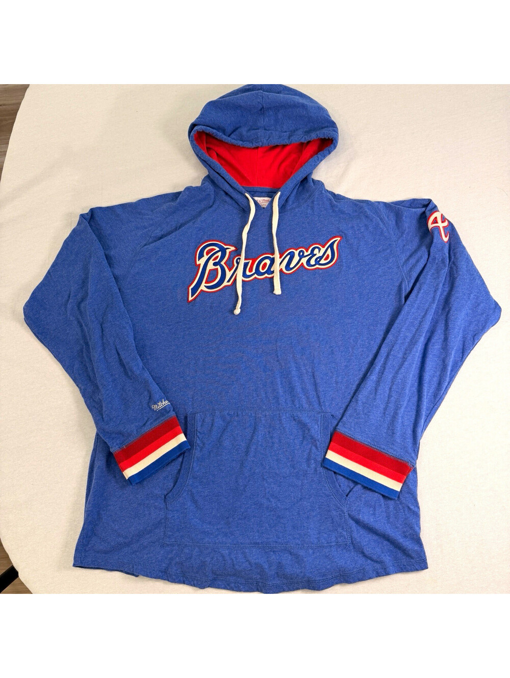 Mitchell & Ness Atlanta Braves Lightweight Hoodie Shirt